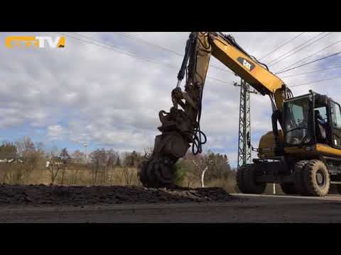 Bauarbeiten und Sperrung in Langenberg