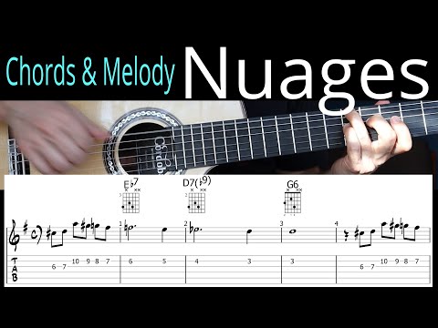 Nuages | Chords & Melody | Guitar Tab
