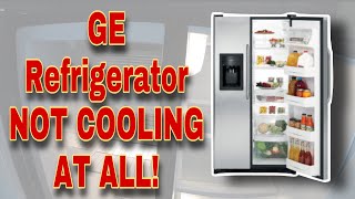 How to Fix GE Side by Side Refrigerator Not Working — Lights On, No Cool | Model GSH25JSXNSS