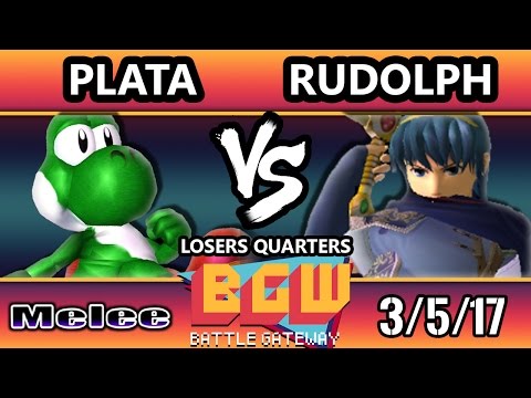 BGW15 SSBM - Plata (Yoshi) Vs. Rudolph (Marth ,Fox, Falco) Smash Melee LQ