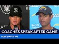 Raiders vs Chargers: Jon Gruden, Brandon Staley speak after Monday Night Football | CBS Sports HQ