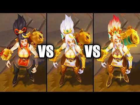 Firecracker Vayne vs Prestige Firecracker Vayne Skins Comparison (League of Legends)