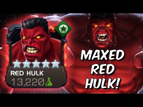 5 Star Rank 5 Red Hulk Gameplay /w She-Hulk & Masacre Synergy! - Marvel Contest Of Champions