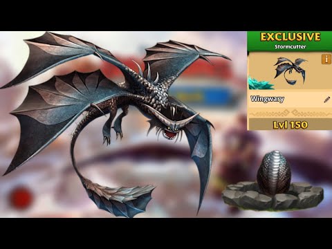 Wingwary (Exclusive Stormcutter) Max Level 150 Titan Mode - Dragons:Rise of Berk