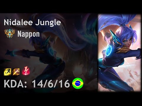 Nidalee Jungle vs Olaf - Nappon - BR Challenger Patch 8.1