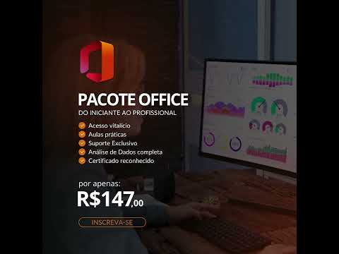 Curso completo de Pacote Office! #pacoteoffice #rendaextra #cursoonline #canseideserpobre