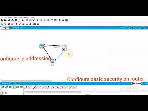 How to Configure a secure password and SSH in Cisco packet tracer