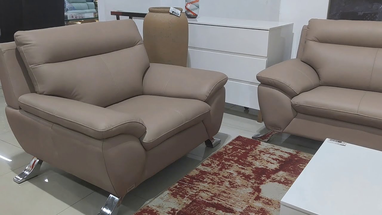 BELAIR 3-2-1 FULL GENUINE LEATHER SOFA SET