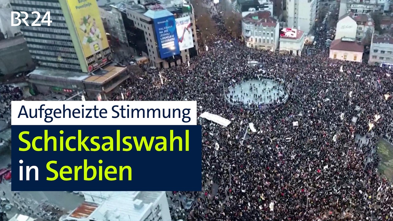 Studentenproteste in Serbien: Spannung steigt vor Neuwahl | BR24