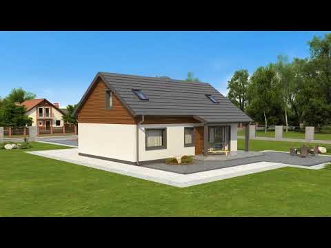 Z7 P 35 - Gotowy projekt domu z poddaszem użytkowym we współczesnym stylu do 140 m2