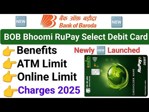 Bank of baroda bhoomi rupay select debit card 2025 | Bob bhoomi rupay select debit card charges