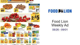 Food Lion Weekly Ad 08/26 - 09/01