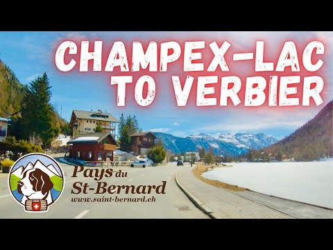 Driving Campex-Lac to Verbier | Stunning mountains roads 4K