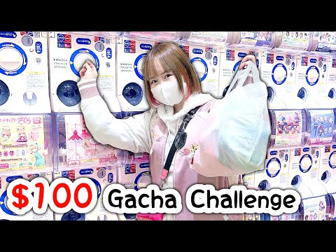 $100 GACHA CHALLENGE!! again lol