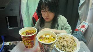 セブンイレブンの蒙古タンメンとLawsonの辛みそタンメンを食べ比べ用