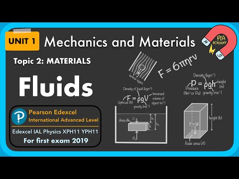 2.1 Fluids: Unit 1 mechanics and materials: Edexcel IAL Physics