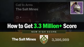Download lagu How To Get 3.3 Million  Score in The Salt Mines Guide - Call to Arms 'Top 1%' Score [Destiny 2] mp3