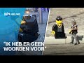 Man gefilmd die ervandoor gaat met hoofd van Hazes