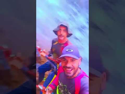 Rapel na cachoeira escondida Patrocínio Paulista SP - Cachoeira do esmeril - Ecopark Vale dos Sonhos