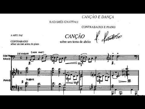 Radamés Gnattali - "Canção e Dança" for Double Bass and Piano