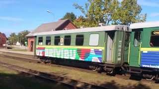 preview picture of video 'YL110GAB/m amateur radio from narrow gauge train Gulbene - Alūksne, 8.Sep.2013'