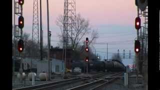 preview picture of video 'Fostoria Ohio Trains Pt 1 - 11/3/2012'