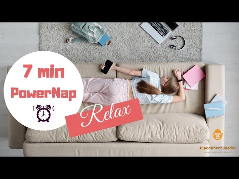 🎧 7 min Power Nap Music with Wake up Alarm ⏰ | Relax Music | Sleep Music