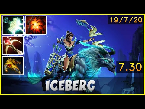 Iceberg Mirana MID vs Batrider | Dota 2 Gameplay - Dota 2 7.30