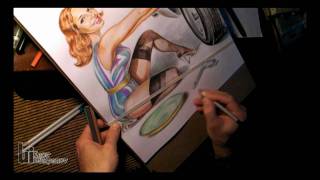 Do you want a custom pinup drawn from your photo Then contact me  Pin-Up