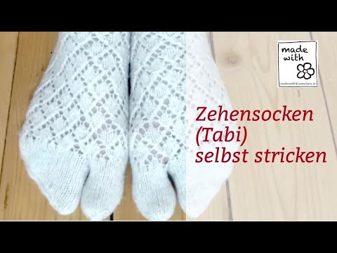 Anleitung für Tabi Socken, Zehensocken