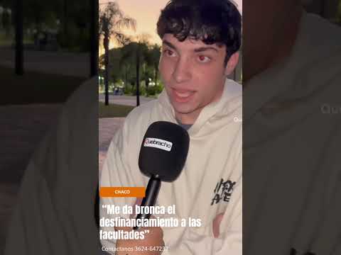 Chaco - “ me da bronca el #chaco  a las facultades “