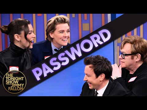 Password with Elton John, Brandi Carlile and Hailee Steinfeld | The Tonight Show