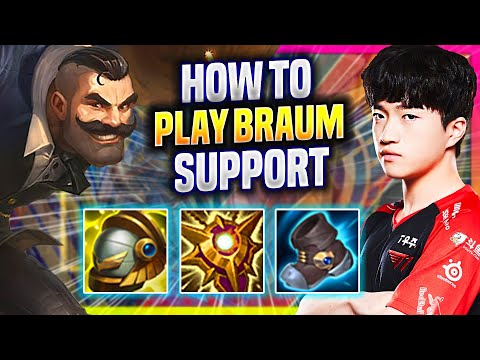 LEARN HOW TO PLAY BRAUM SUPPORT LIKE A PRO! - T1 Keria Plays Braum Support vs Amumu! |