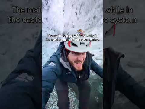 This ice cave was completely flooded - here's what happened! #iceland