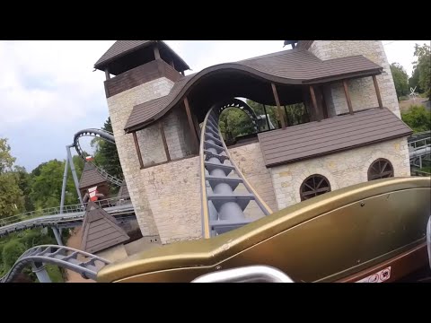 Lech Coaster INSANE Roller Coaster 4K POV | Legendia Śląskie Wesołe Miasteczko Poland [No Copyright]