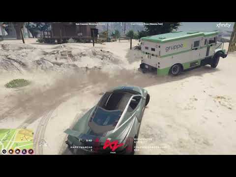 Tony and Ray rob a money truck