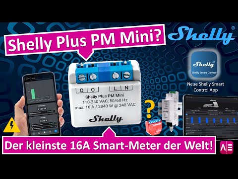 The world's smallest smart meter, the Shelly Plus PM mini with up to 16A power!