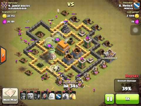 COC Clan War (Scrubdubdub) - 05 -  8.helioX att 9.jamie rocks