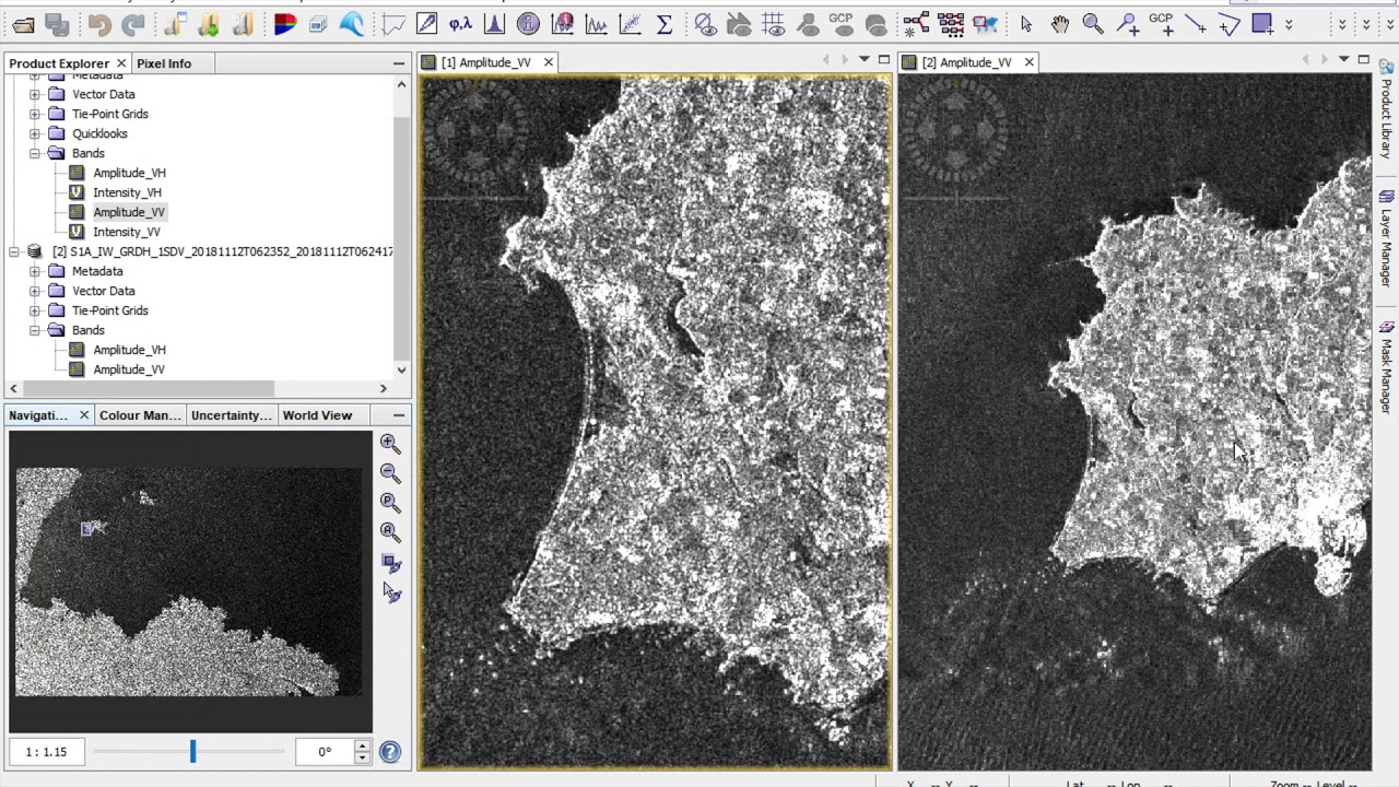 Multilooking a Sentinel-1 scene using SNAP
