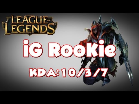 iG RooKie as Zed vs Kassadin - Mid