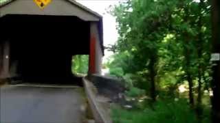 preview picture of video 'Historic Jericho Covered Bridge Walk-around 5/31/14'