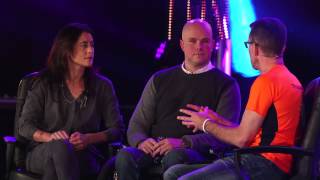 Mark Pollock and Simone George with Jim Breen