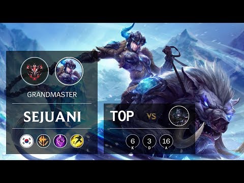 Sejuani Top vs Shen - KR Grandmaster Patch 9.17