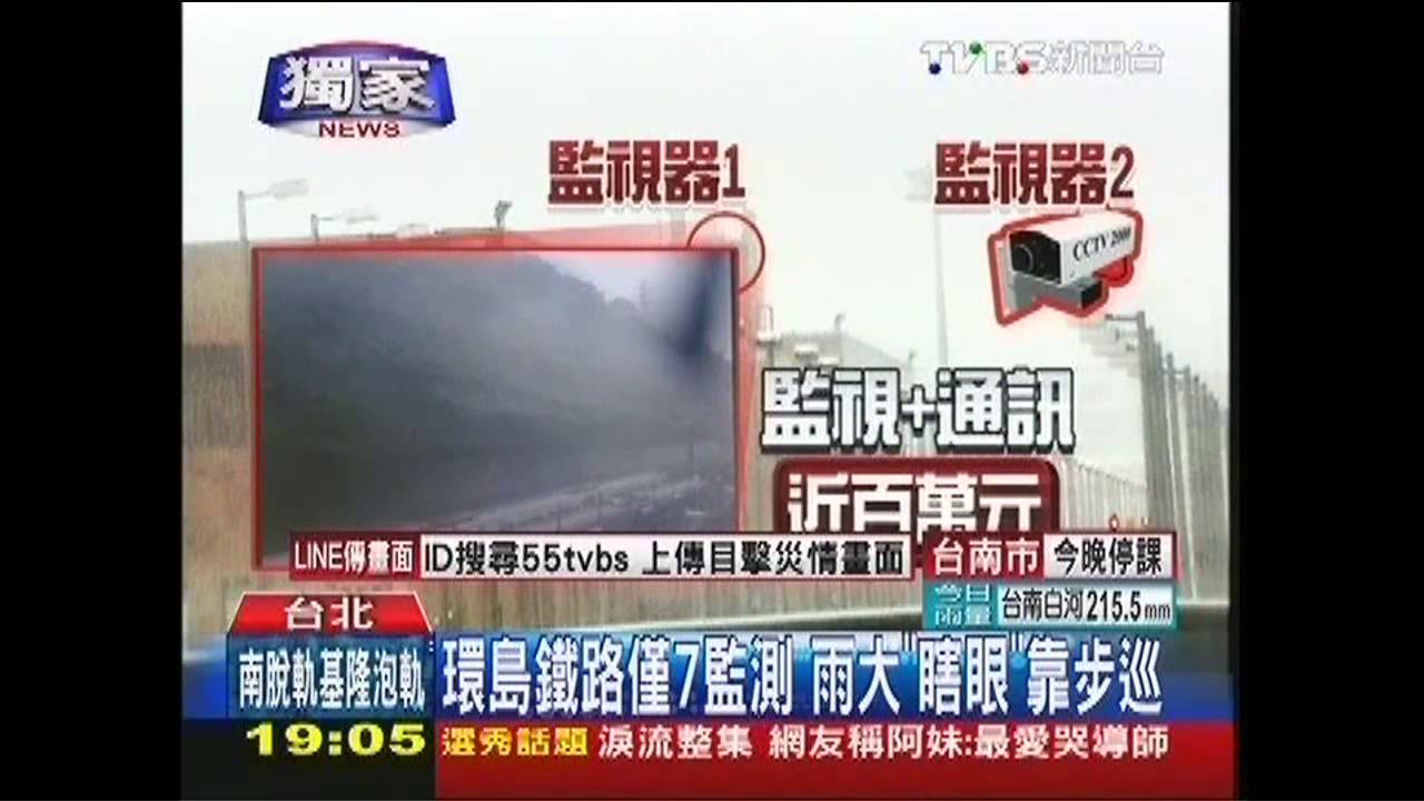 暴雨強襲/〈獨家〉環島鐵路僅7監測 雨大「瞎眼」靠步巡