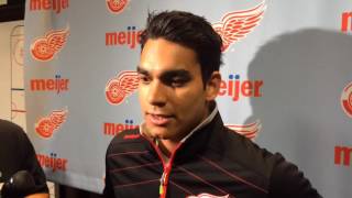 Red Wings' Andreas Athanasiou: Getting chance to play with Pavel Datsyuk was 'dream come true'