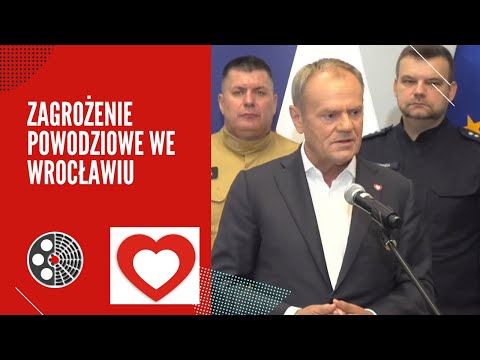 Donald Tusk o zagrożeniu powodziowym we Wrocławiu