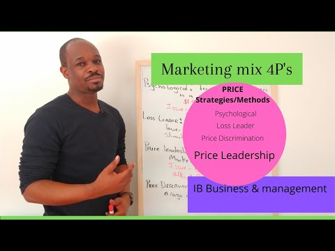 4P's Marketing Mix (Price) Part 1 of 2