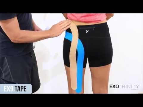 How To Apply EX9 Kinesiology Tape For Sciatica