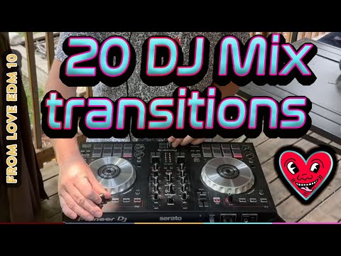 A few of my DJ mix techniques from my latest EDM Love mix