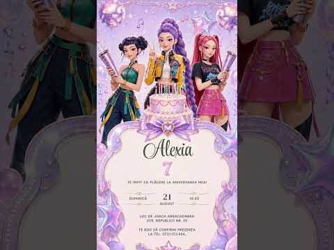 Invitație Video Digitală K-Pop | Aniversaria.ro